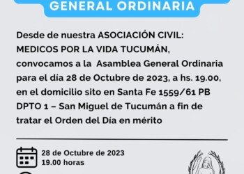 Convocatoria a «Asamblea General Ordinaria»