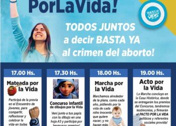 💙 Este sábado 23 no podés faltar a la Marcha por la Vida!